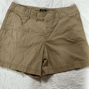 Eddie Bauer, women’s tan shorts, size 14, Mercer fit